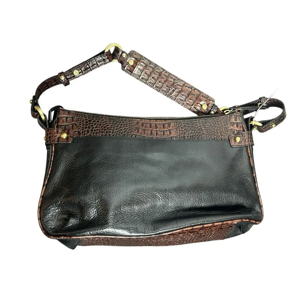 Brahmin Tuscan Louise Melbourne Croc Emb Pebble Leather - Handbag‎